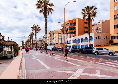 Strandpromenade, Paseo Marítimo. Melilla, Ciudad Autónoma de Melilla, Spanien, África, EU. Stockfoto