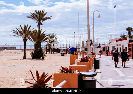 Strandpromenade, Paseo Marítimo. Melilla, Ciudad Autónoma de Melilla, Spanien, África, EU. Stockfoto