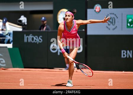 Paris, Frankreich. 27. Mai 2023. Caroline Garcia bei den French Open, dem Grand-Slam-Tennisturnier am 27. Mai 2023 im Roland-Garros-Stadion in Paris, Frankreich. Kredit: Victor Joly/Alamy Live News Stockfoto