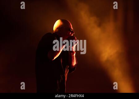 Houston, Texas, Usa. 26. Mai 2023. The Sisters of Mercy treten am 26. Mai 2023 in Houston, Texas, auf. (Foto: Reginald Mathalone/NurPhoto) Guthaben: NurPhoto SRL/Alamy Live News Stockfoto