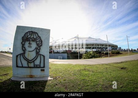 La Plata, Argentinien. 27. Mai 2023. Allgemeiner Blick auf das Stadion während des Spiels Brasilien gegen Nigeria im Rahmen der Weltmeisterschaft U20 Argentinien 2023 - Gruppe D im Estadio Unico „Diego Armando Maradona“. Endstand: Brasilien 2 - 0 Nigeria (Foto: Roberto Tuero/SOPA Images/Sipa USA) Gutschrift: SIPA USA/Alamy Live News Stockfoto