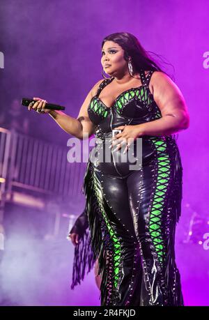 Napa, Kalifornien, USA. 27. Mai 2023. Lizzo tritt beim BottleRock 2023 Music Festival auf der Bühne auf. Kredit: Ken Howard/Alamy Live News Stockfoto