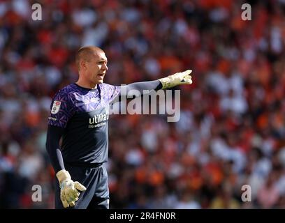 London, Großbritannien. 27. Mai 2023. Ethan Horvath of Luton Town während des Sky Bet Championship-Spiels im Wembley Stadium, London. Das Bild sollte lauten: David Klein/Sportimage Credit: Sportimage Ltd/Alamy Live News Stockfoto