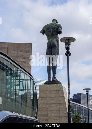 Das Gentrified Area von La Défense, dem wichtigsten Geschäftsviertel, im Pariser Stadtgebiet, Frankreich Stockfoto