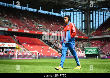 KÖLN - 27. Mai 2023: Jamal Musiala. Das Fußballspiel der Bundesliga 1. FC Köln gegen FC Bayern München. Im Rhein Energie Stadion Stockfoto