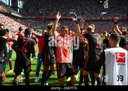 KÖLN - 27. Mai 2023: Thomas Müller. Das Fußballspiel der Bundesliga 1. FC Köln gegen FC Bayern München. Im Rhein Energie Stadion Stockfoto