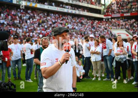 KÖLN - 27. Mai 2023: Steffen Baumgart. Das Fußballspiel der Bundesliga 1. FC Köln gegen FC Bayern München. Im Rhein Energie Stadion Stockfoto