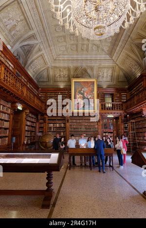 Bibliothek in Pinacoteca di Brera (Kunstgalerie von Brera), Stadtteil Brera, Stadt Mailand, Lombardei, Italien Stockfoto