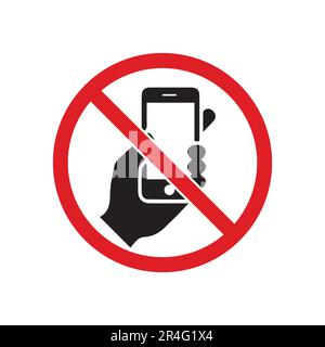 Logodesign für mobile Verbote Stock Vektor