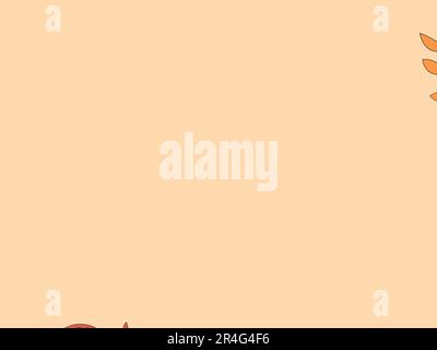 Nahtloses Vektormuster mit süßen Herbstelementen für Thanksgiving-Dekoration. Kleine wilde Tiere - Eichhörnchen, Igel und Hasen im Stock Vektor