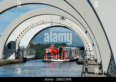 Union Canal, Falkirk Wheel, Bonnybridge, Falkirk, Schottland, Vereinigtes Königreich Stockfoto