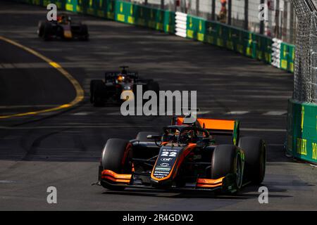 22 VERSCHOOR Richard (nld), Van Amersfoort Racing, Dallara F2, Action während der 5. Runde der FIA-Formel-2-Meisterschaft 2023 vom 26. Bis 28. Mai 2023 auf dem Circuit de Monaco in Monaco – Photo Julien Delfosse/DPPI Stockfoto