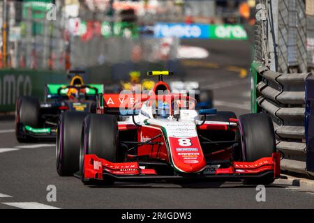 08 BEARMAN Oliver (gbr), Prema Racing, Dallara F2, Action während der 5. Runde der FIA-Formel-2-Meisterschaft 2023 vom 26. Bis 28. Mai 2023 auf dem Circuit de Monaco in Monaco – Foto Julien Delfosse/DPPI Stockfoto