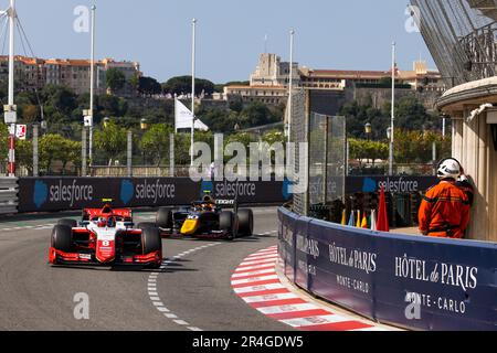 08 BEARMAN Oliver (gbr), Prema Racing, Dallara F2, Action während der 5. Runde der FIA-Formel-2-Meisterschaft 2023 vom 26. Bis 28. Mai 2023 auf dem Circuit de Monaco in Monaco – Foto Julien Delfosse/DPPI Stockfoto