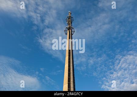 Antennenmast Güntersberge Stockfoto