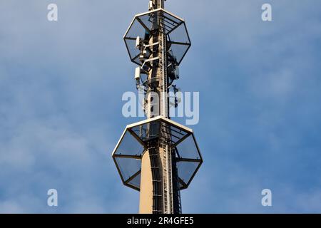 Antennenmast Guentersberge Stockfoto