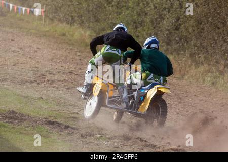 Sidecar Motocross im Goodwood Revival Stockfoto