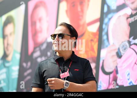 Montecarlo, Monaco. 28. Mai 2023. Felipe Massa (BH), ehemaliger F1-Fahrer, mit Ferrari, sauber und Williams während des Monaco GP, 25-28. Mai 2023 in Montecarlo, Formel-1-Weltmeisterschaft 2023. Kredit: Unabhängige Fotoagentur/Alamy Live News Stockfoto