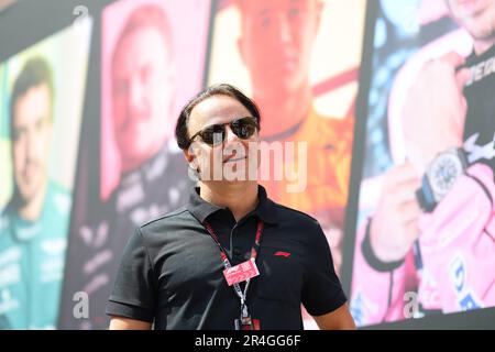 Montecarlo, Monaco. 28. Mai 2023. Felipe Massa (BH), ehemaliger F1-Fahrer, mit Ferrari, sauber und Williams während des Monaco GP, 25-28. Mai 2023 in Montecarlo, Formel-1-Weltmeisterschaft 2023. Kredit: Unabhängige Fotoagentur/Alamy Live News Stockfoto