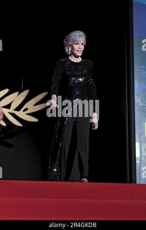 Jane Fonda bei der Preisverleihung auf dem Festival de Cannes 2023 / 76. Internationale Filmfestspiele von Cannes am Palais des Festivals. Cannes, 27.05.2023 Stockfoto