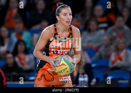 28. Mai 2023; Ken Rosewall Arena, Sydney, NSW, Australien: Suncorp Super Netball, Giants versus Queensland Firebirds; Amy Parmenter of the Giants Stockfoto