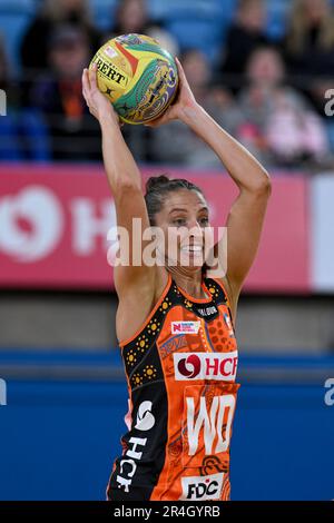 28. Mai 2023; Ken Rosewall Arena, Sydney, NSW, Australien: Suncorp Super Netball, Giants versus Queensland Firebirds; Amy Parmenter of the Giants Stockfoto