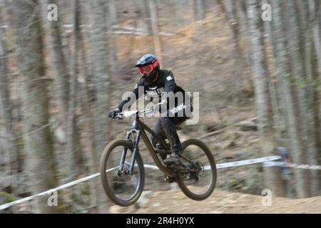 Windrock Tennessee Nationals 2023 im Windrock Bike Park-Oliver Springs, Tennessee, USA Stockfoto