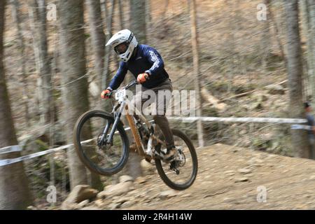 Windrock Tennessee Nationals 2023 im Windrock Bike Park-Oliver Springs, Tennessee, USA Stockfoto