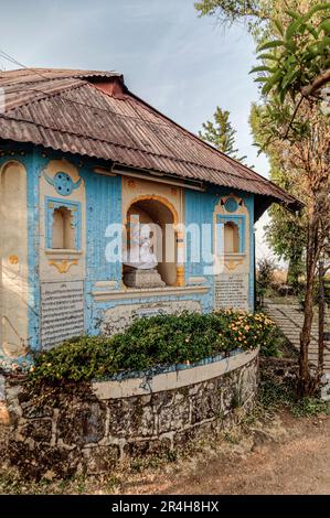 01 11 2007 Oldtimer-Haus im Besitz von Bal Gangadhar Tilak im Sinhagad Fort nahe Pune, Maharashtra, Indien, Asien. Stockfoto