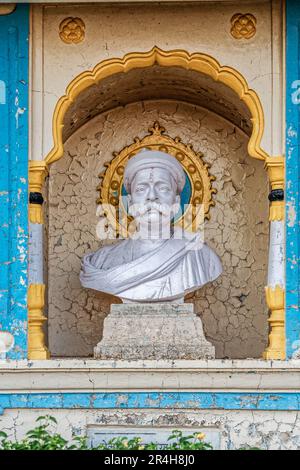 01 11 2007 Oldtimer-Haus im Besitz von Bal Gangadhar Tilak im Sinhagad Fort nahe Pune, Maharashtra, Indien, Asien. Stockfoto