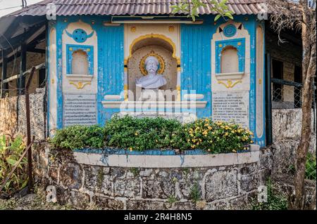 01 11 2007 Oldtimer-Haus im Besitz von Bal Gangadhar Tilak im Sinhagad Fort nahe Pune, Maharashtra, Indien, Asien. Stockfoto