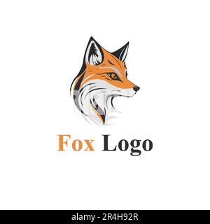 fox Face Logo in Vektordatei vollständig bearbeitbare Datei Stock Vektor