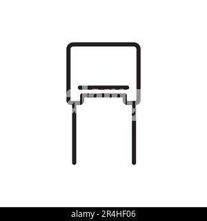 Schwarzes Liniensymbol aus Polycarbonat. Piktogramm für Webseite, mobile App, Werbeaktion. Stock Vektor