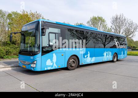 OV Regio Ijsselmond Iveco Crossway Bus in Lemmer, Niederlande Stockfoto