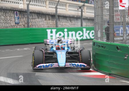 Montecarlo, Fürstentum Monaco. 28. Mai 2023. Circuit de Monaco, Montecarlo, Fürstentum Monaco, 28. Mai 2023, Esteban Ocon(FRA) Alpine A523 während des Grand Prix De Monaco 2023 - Sonntag - Rennen - Formel 1 Championship Credit: Live Media Publishing Group/Alamy Live News Stockfoto