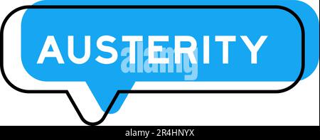 Sprachbanner und blauer Farbton mit Wortspar auf weißem Hintergrund Stock Vektor