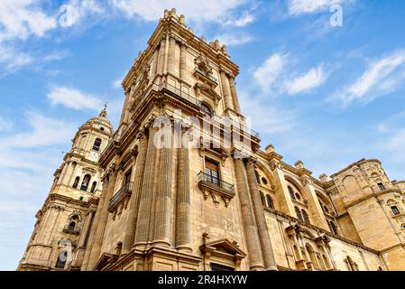 Blick auf die Iglesia Catedral de la Encarnacion de Málaga (Kathedrale von Malaga), Andalusien, Spanien Stockfoto