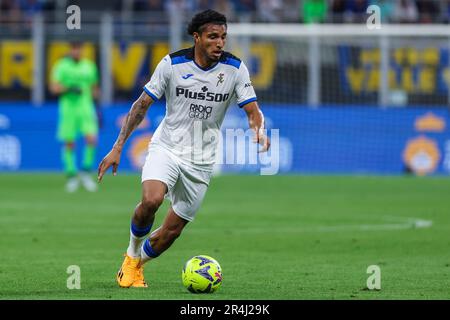 Mailand, Italien. 27. Mai 2023. Ederson von Atalanta BC im Giuseppe Meazza Stadium während des Fußballspiels der Serie A 2022/23 zwischen Inter und Atalanta in Aktion. Endstand: Inter 3:2 Atalanta. (Foto: Fabrizio Carabelli/SOPA Images/Sipa USA) Guthaben: SIPA USA/Alamy Live News Stockfoto