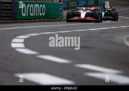 Monaco, Monaco. 28. Mai 2023. 20 MAGNUSSEN Kevin (den), Haas F1 Team VF-23 Ferrari, Action während des Formel 1 Grand Prix de Monaco. , . Formel-1-Weltmeisterschaft vom 26. Bis 28. Mai 2023 auf dem Circuit de Monaco in Monaco - Foto Florent Gooden/DPPI Credit: DPPI Media/Alamy Live News Credit: DPPI Media/Alamy Live News Stockfoto