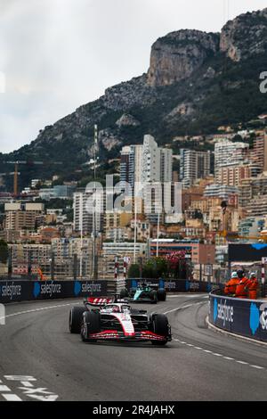 Monaco, Monaco. 28. Mai 2023. 20 MAGNUSSEN Kevin (den), Haas F1 Team VF-23 Ferrari, Action während des Formel 1 Grand Prix de Monaco. , . Formel-1-Weltmeisterschaft vom 26. Bis 28. Mai 2023 auf dem Circuit de Monaco in Monaco - Foto Florent Gooden/DPPI Credit: DPPI Media/Alamy Live News Credit: DPPI Media/Alamy Live News Stockfoto