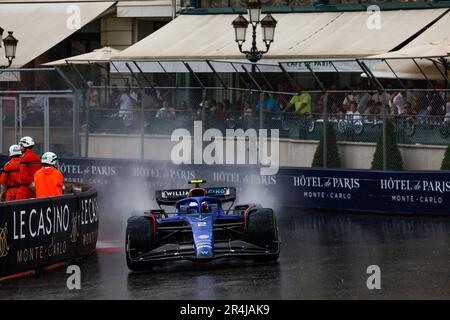 Monaco, Monaco. 28. Mai 2023. 02 SARSERGEANT Logan (usa), Williams Racing FW45, Action während des Formel 1 Grand Prix de, Monaco. , . Kredit: DPPI Media/Alamy Live News Stockfoto