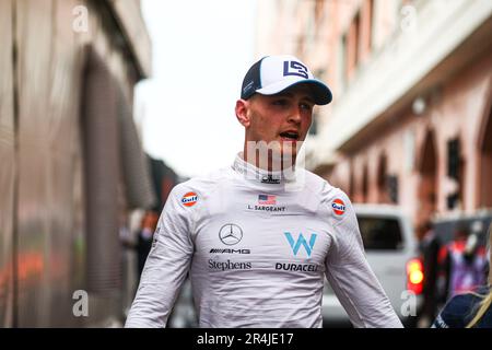#02 Logan SarSergeant Williams Racing Mercedes während des Monaco GP, 25-28. Mai 2023 in Montecarlo, Formel 1 Weltmeisterschaft 2023. Stockfoto