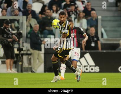 Turin, Italien. 28. Mai 2023. Danilo von Juventus während des italienischen Fußballspiels der Serie A zwischen dem FC Juventus und dem AC Mailand am 28. Mai 2023 im Allianz Stadium Turin, Italien. Foto: Nderim Kaceli Credit: Live Media Publishing Group/Alamy Live News Stockfoto