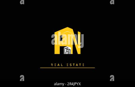 Real Estate Briefen Modern Creative Logo PN , NP Stock Vektor