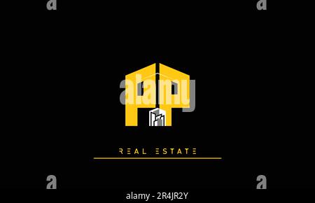Real Estate Briefe Modern Creative Logo PP Stock Vektor