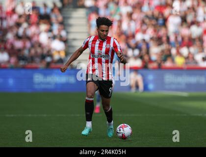 London, Großbritannien. 28. Mai 2023; GTECH Community Stadium, Brentford, London, England; Premier League Football, Brentford gegen Manchester City; Kevin Schade von Brentford Credit: Action Plus Sports Images/Alamy Live News Stockfoto