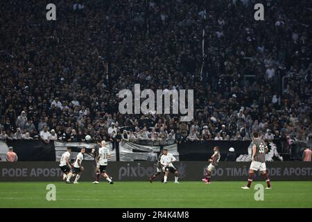 Sao Paulo, Brasilien. 28. Mai 2023. SP - SAO PAULO - 05/28/2023 - BRAZILEIRO A 2023, CORINTHIANS X FLUMINENSE - Corinthians Spieler während eines Spiels gegen Fluminense im Arena Corinthians Stadion für die BRAZILEIRO A 2023 Meisterschaft. Foto: Marcello Zambrana/AGIF/Sipa USA Kredit: SIPA USA/Alamy Live News Stockfoto