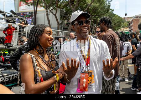 Monte Carlo, Monaco, 29. Mai 2023, Chris Rock nimmt am Wettkampftag Teil, Runde 07 der Formel-1-Meisterschaft 2023. Kredit: Michael Potts/Alamy Live News Stockfoto