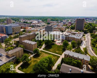 Ein schöner Sommertag an der University of Wisconsin-Madison, Madison, Wisconsin, USA. Stockfoto