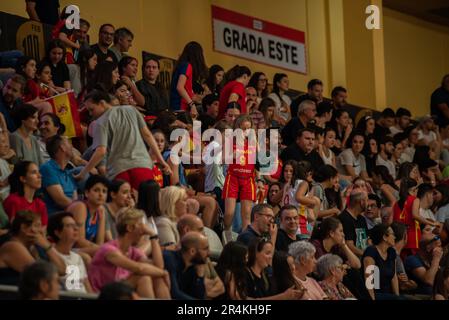 Vigo, Spanien. 25. Mai 2023. Blick auf den Oststand mit den spanischen Fans, die ihr Team anfeuern. Kredit: xan Gasalla / Alamy Live News. Stockfoto